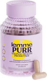 Lemme Purr Vaginal Probiotic Capsules, 60 Count