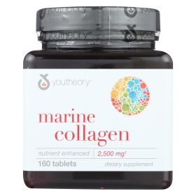 Youtheory Marine Collagen - Type 1 And 3 - Advanced Formula - 160 Tablets