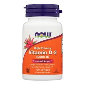 Now Foods - Vitamin D-3 2000iu -120 Softgels