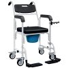 Rolling Shower Wheelchair with Locking Wheels