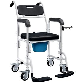 Rolling Shower Wheelchair with Locking Wheels